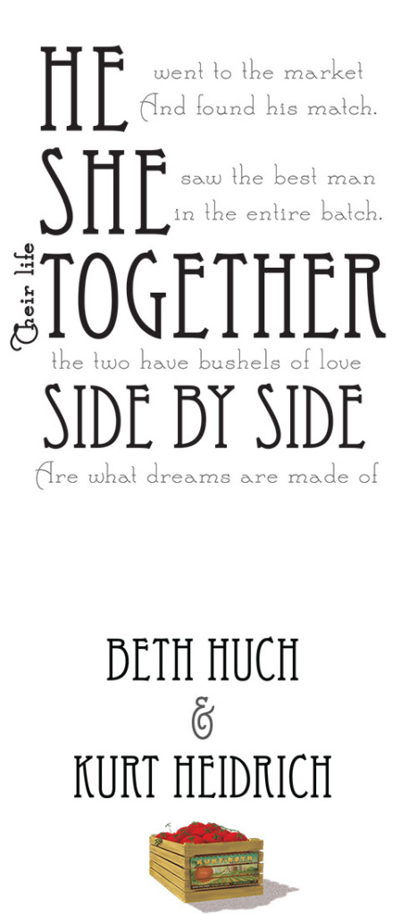 Bushel Wedding Invitation